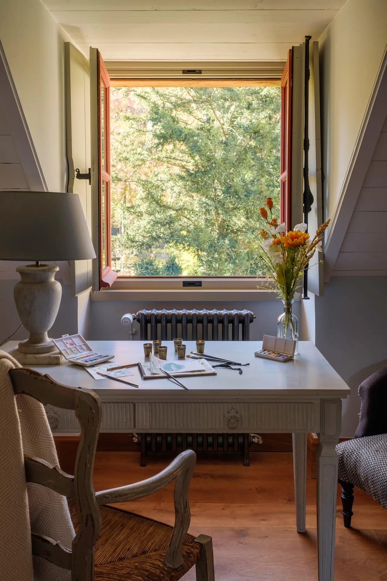 Bureau d'une maison du domaine de Courances